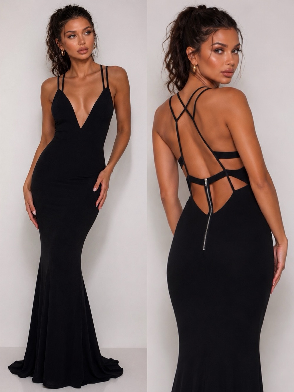 ABYSS BY ABBY Black Formal Gown